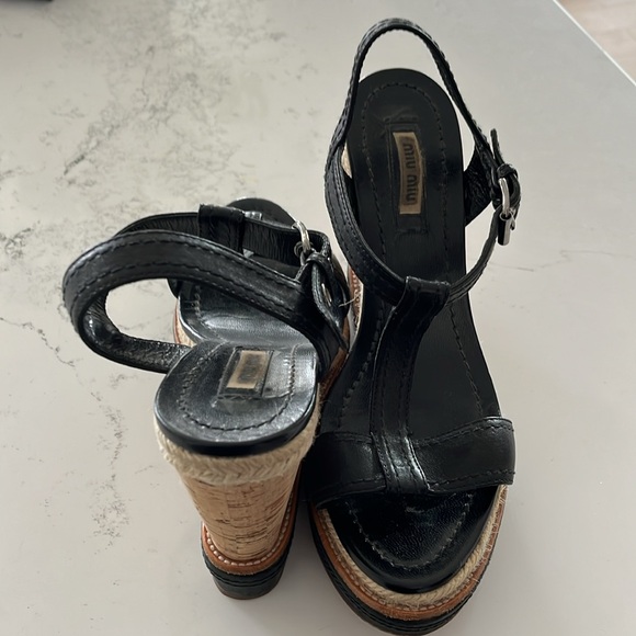 Miu Miu wedge sandal - Picture 7 of 8